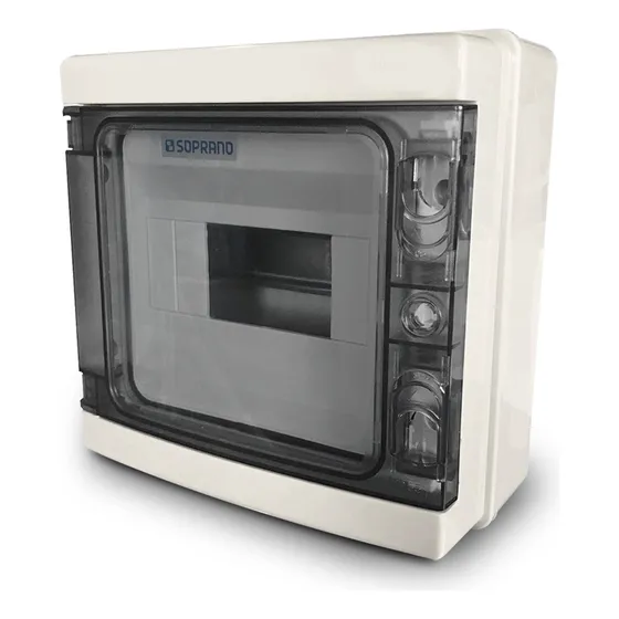 Quadro P/ Montagem String Box 8 Polos Soprano Sobrepor Ip65