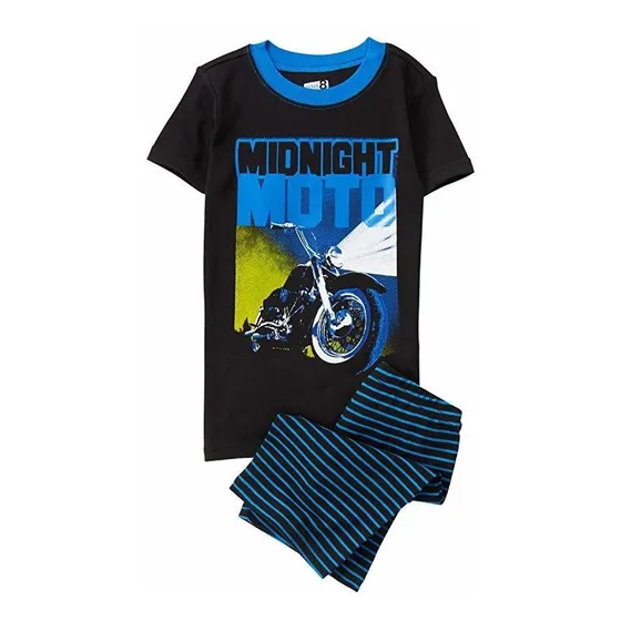 Pijama Verano Rayas Moto 4 Años - Flaber