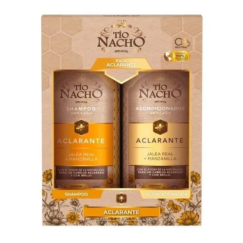 Pack Tio Nacho Aclarante Shampoo + Acondicionador 415 Ml