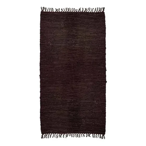 Alfombra Ecocuero Negra. 1.60 X 2.30 Mts.