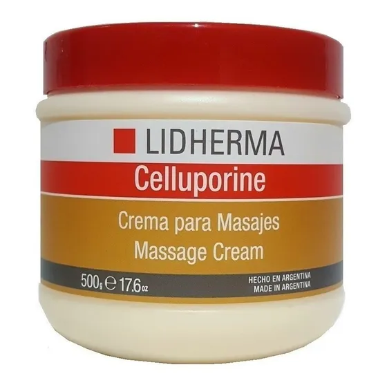 Celluporine X 500 Lidherma Crema Celulitis Masajes Tipo de envase Pote Fragancia NA Tipos de piel Tdo tipo