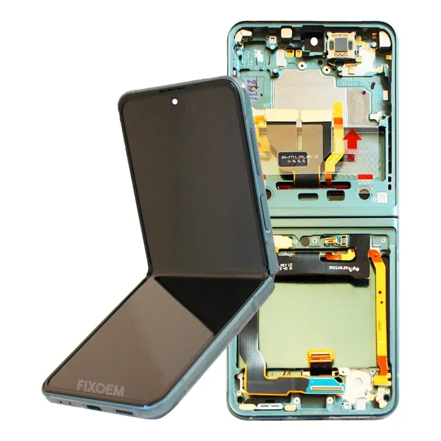 Display Samsung Original Z Flip 3 5g F711 Con Marco Verde