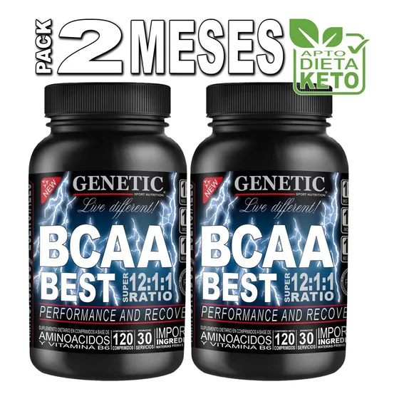 2 Amino Bcaa 12:1:1 Leucina Isoleucina Valina Vit B6 Genetic