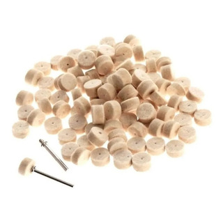 100 Felpas Tela Fieltro Pulido Para Dremel Mototool 13mm 100 Felpas Tela Fieltro Pulido Para Dremel Mototool 13mm