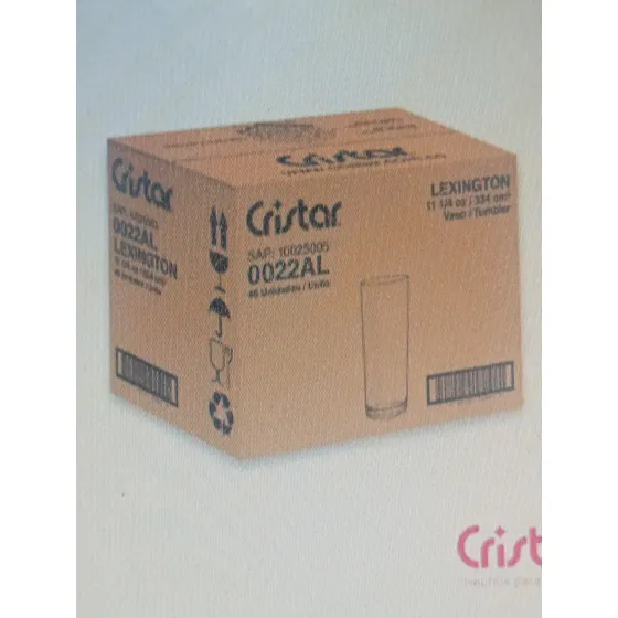Vaso Cristar Lexington 11 1/4 Onz. 334cc Mod 0022al