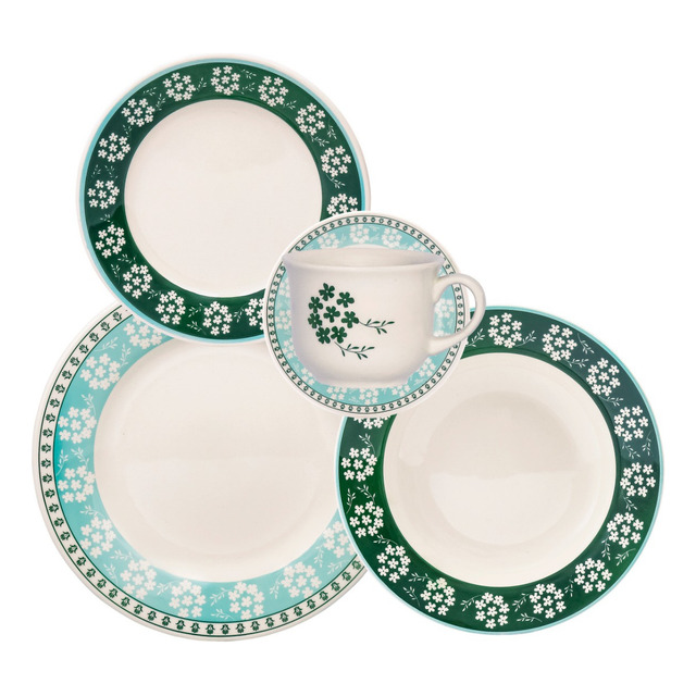 Aparelho De Jantar 20 Peças Biona Donna 26 Bosque Aparelho De Jantar 20 Peças Biona Donna 26 Bosque