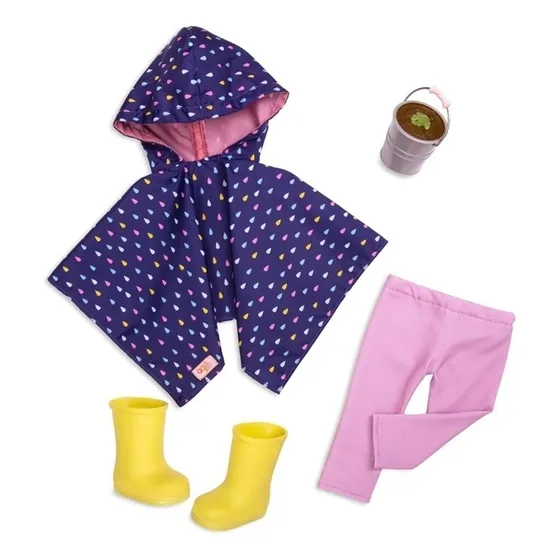 Tenida Capa Y Botas De Lluvia