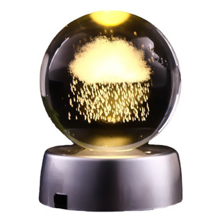 Bola De Cristal Muñeco De Nieve 3d Diámetro 8cm Bola De Cristal Muñeco De Nieve 3d Diámetro 8cm