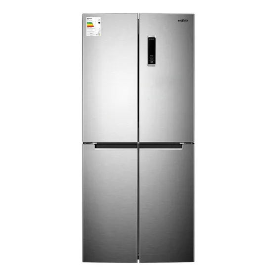 Heladera Inverter No Frost Enxuta Inox Con Freezer 403l 220v