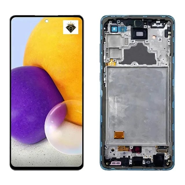 Tela Touch Display Para Samsung A72 A725 Oled Aro Preto 