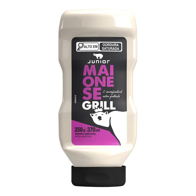 Maionese Grill Junior Cremosa Molho Fast Food - 350g