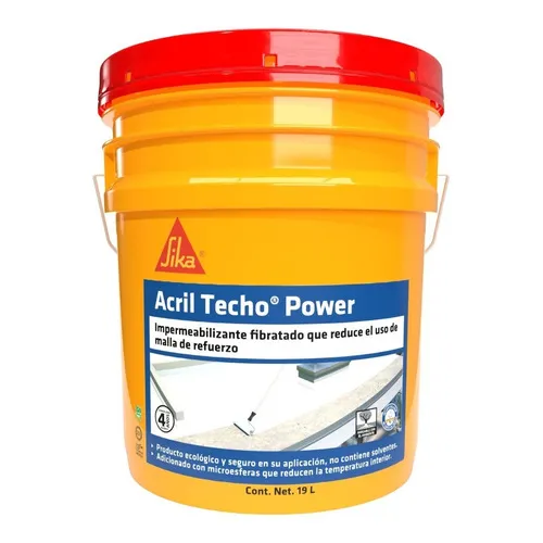 Sika Impe Acril Techo Power 4 Años 19 Litros Color Blanco