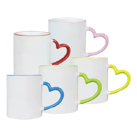 Taza Sublimación Aaa Asa Corazón Fondo Color Pack12