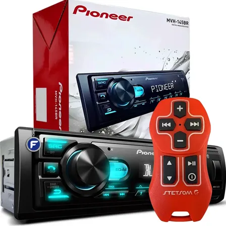 Radio Mp3 Pioneer Bluetooth Usb + Controle Stetsom 500m