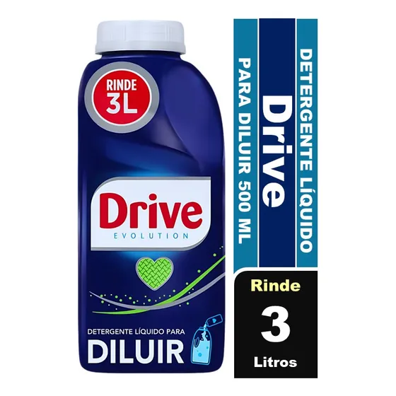 Drive Detergente Líquido Para Diluir 500 Ml Rinde 3lt