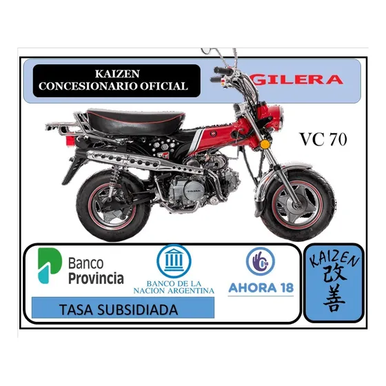 Gilera Dax 70 Vc 2021 Okm Kaizen La Plata 
