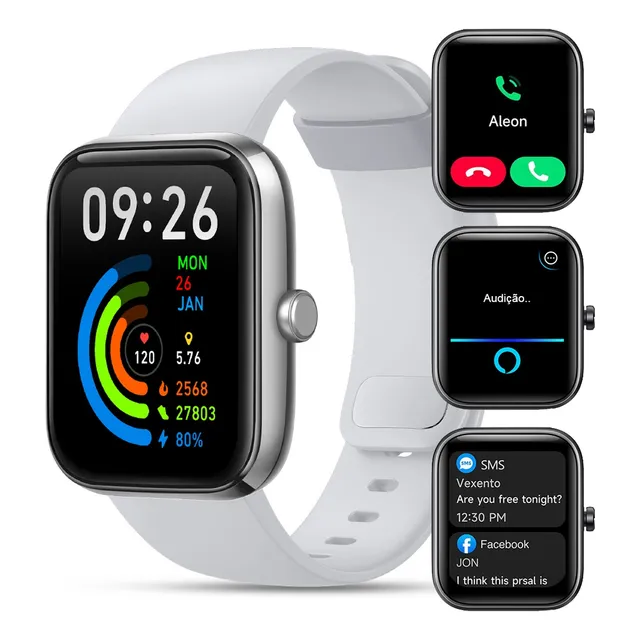 Smartwatch Relógio Inteligente Esportivo Bluetooth Alexa