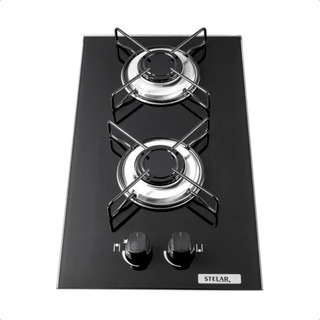 FogĂŁo Cooktop A Gas 2 Bocas Stelar Nivus Preto Bivolt FogĂŁo Cooktop A Gas 2 Bocas Stelar Nivus Preto Bivolt