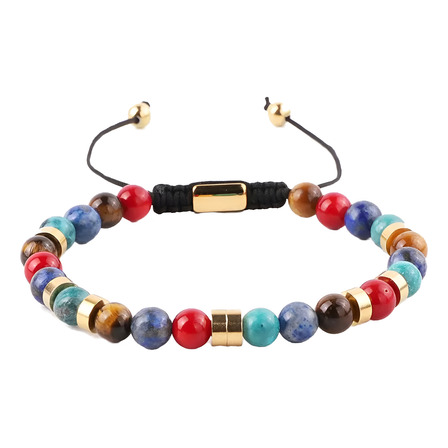 Pulsera Casual De Piedra Para Hombre Krasha Plifaz125 Pulsera Casual De Piedra Para Hombre Krasha Plifaz125