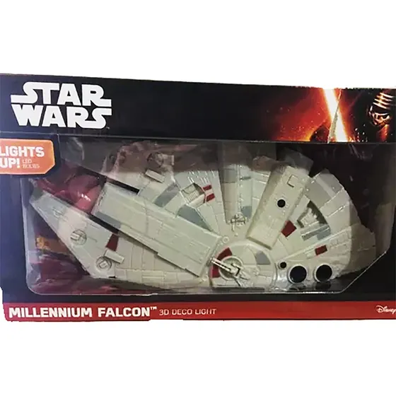 Millenium Falcón 3d Deco Light Star Wars Lámpara Decorativa