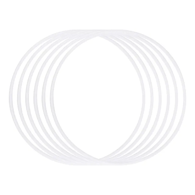 Aros Plasticos Blancos Atrapasueños Manualidades 20cm X8uds