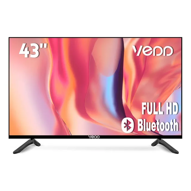 Vedd Smart 43HAP0002 Tv Pantalla 43 Pulgadas Android 2k Televisor Hd LCD 43" 110/220V Color Negro