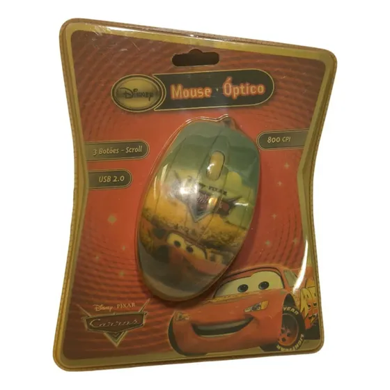 Mouse Óptico Usb Carros Novos Lacrado