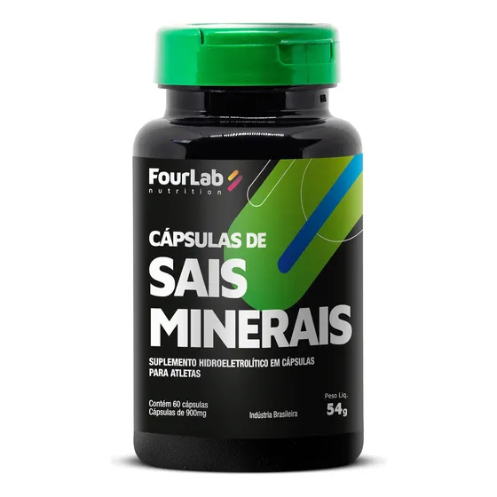 Capsulas De Sal Sais Minerais Bike Corrida Salt 60 Fourlab