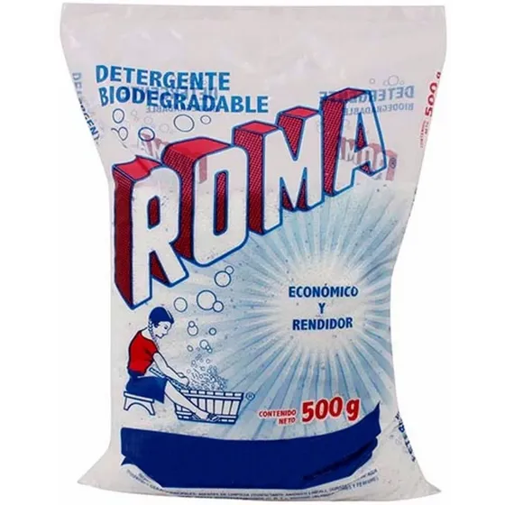 Detergente Roma Multiusos 500 Grs Polvo Rendidor Economico