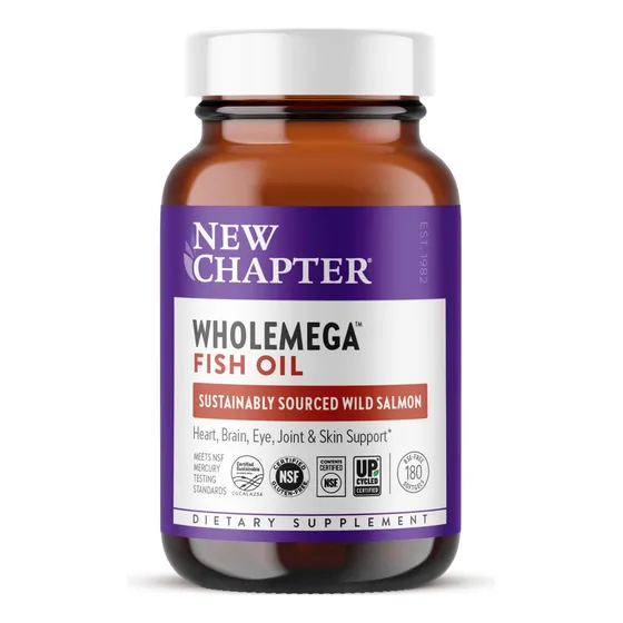 Suplemento De Aceite De Pescado New Chapter Wholemega 180 Cá