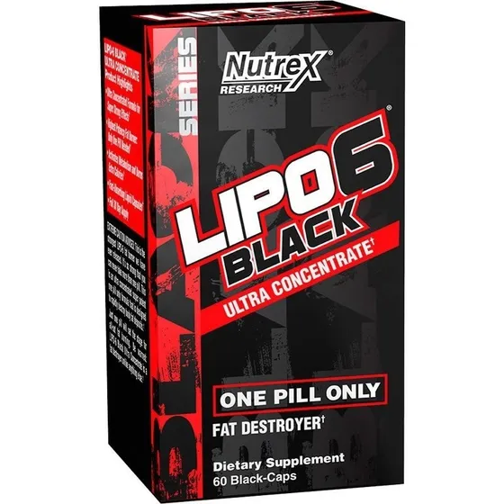 Lipo 6 Black Ultra Concentrate 60 Caps Quemador De Grasas