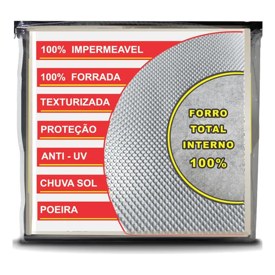 Capa Para Carro Cobrir Chuva Sol Forrada Total Proteção Uv