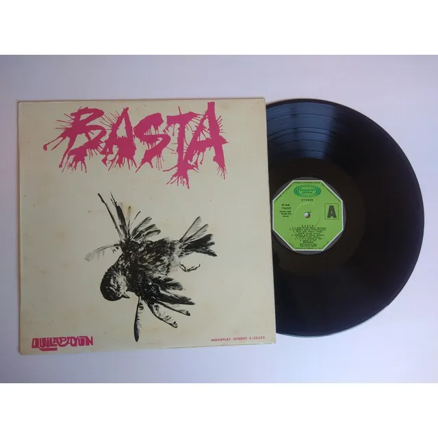 . Vinilo Quilapayun Lp: Basta  Edic. Española 1974