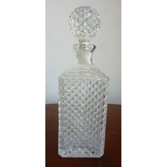 Licorera En Cristal De Bohemia Con 6 Vasos