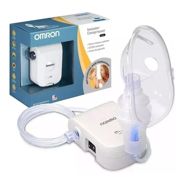 Inalador Nebulizador Portátil Omron Compressor 803 127/220V Cor Branco 127/220V