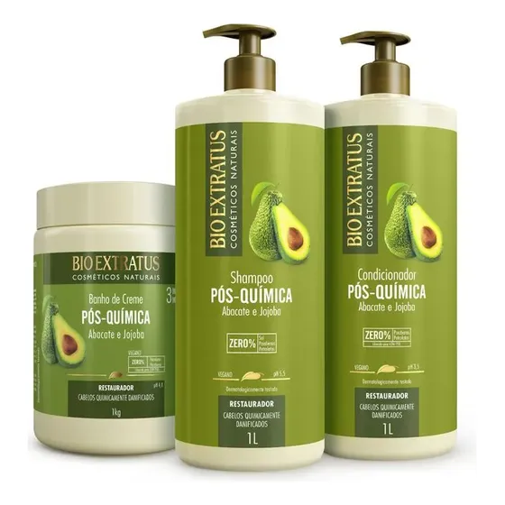 Kit Bio Extratus Pós Química Abacate E Jojoba - Profissional Cor de cabelo Todas as cores