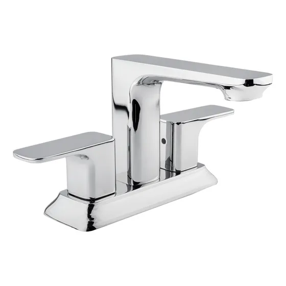 Mezcladora De Lavabo 4 Con Manerales Cuadrados Urrea Mcl1 Acabado Cromado Color Cromo