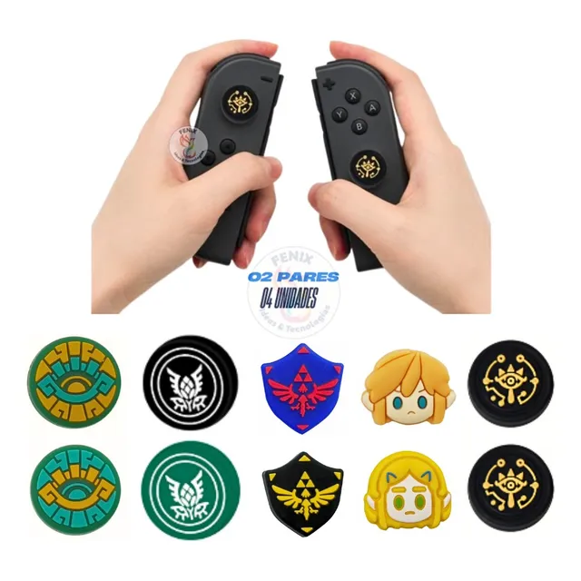 02 Unid Grip Loz Nintendo Switch Lite Oled Joycon Protectors