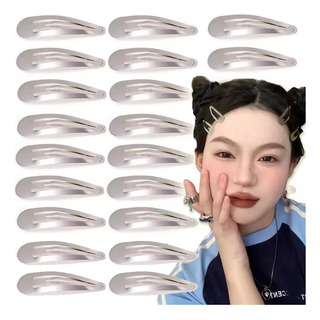 100 Pinzas Para El Pelo Con Forma De Gota De Metal Plateado 100 Pinzas Para El Pelo Con Forma De Gota De Metal Plateado