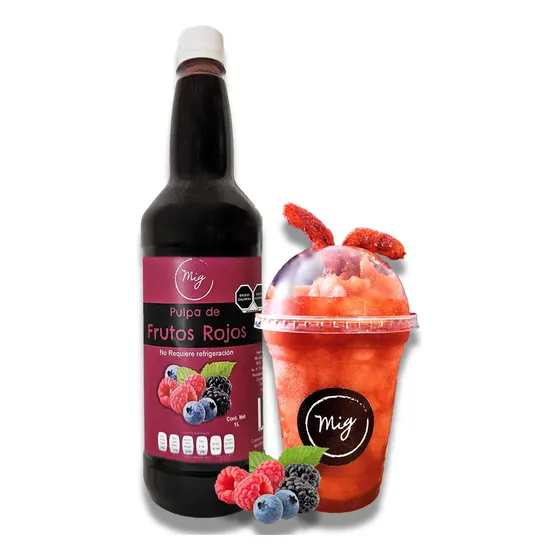 Pulpa De Fruta Natural - Frutos Rojos 1 Litro