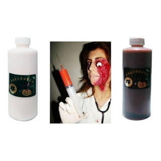 Maquillaje Paquete De Latex Y Sangre Falsa Halloween Maquillaje Paquete De Latex Y Sangre Falsa Halloween