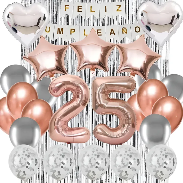 Kit Decoración Globos Cumpleaños Para Mujer