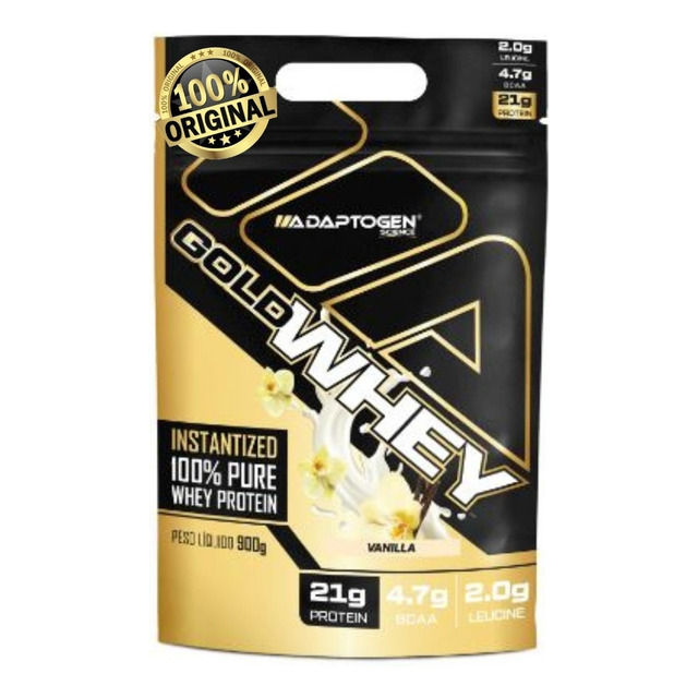 Gold Whey Adaptogen Refil 100% Puro E Concentrado 900 G Sabor Baunilha Gold Whey Adaptogen Refil 100% Puro E Concentrado 900 G Sabor Baunilha