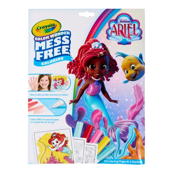 Set Para Colorear Crayola Color Wonder Disney Junior Ariel 3