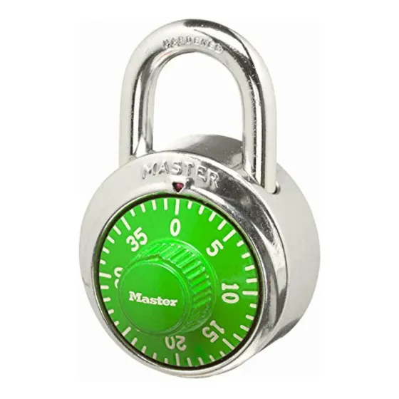 Master Lock Candado Combinación 3 Dígitos Colores Variados