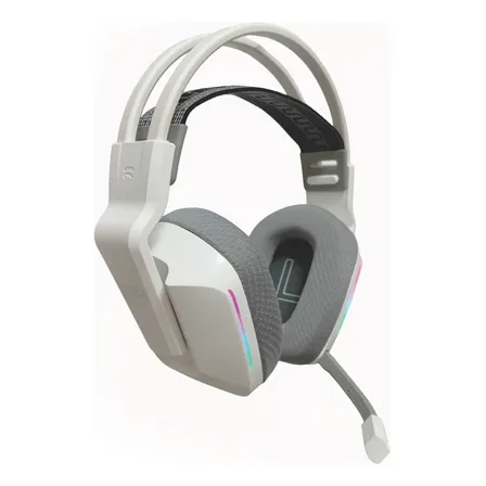 Audífono Gamer Inalámbrico Zenit Elite Bluetooth Rgb Bl Levo Blanco