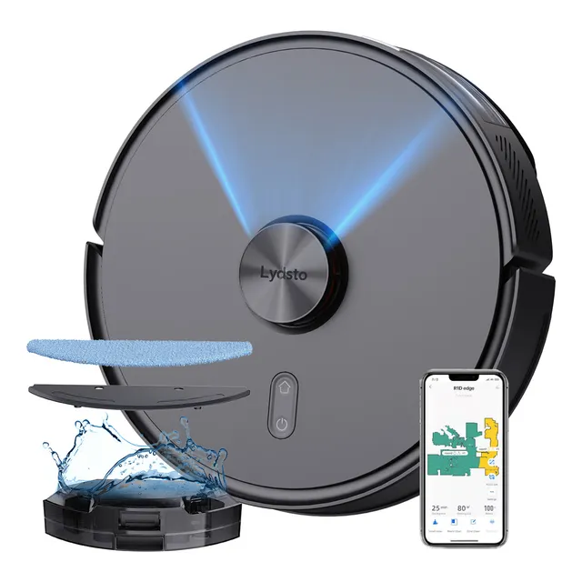 Aspiradora y Trapeadora Robot Inteligente Xiaomi Lydsto R1D Edge color Negro