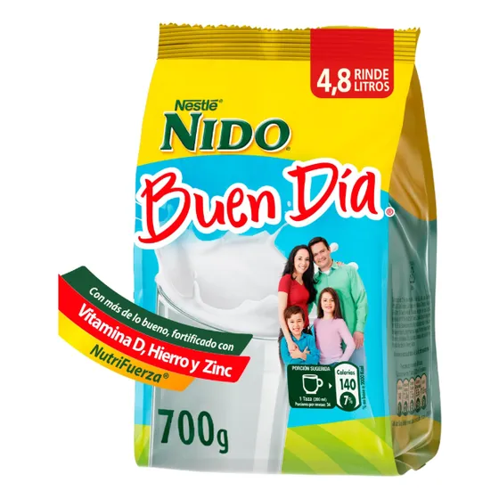 Leche En Polvo Nido Buen Día Bolsa 700 G
