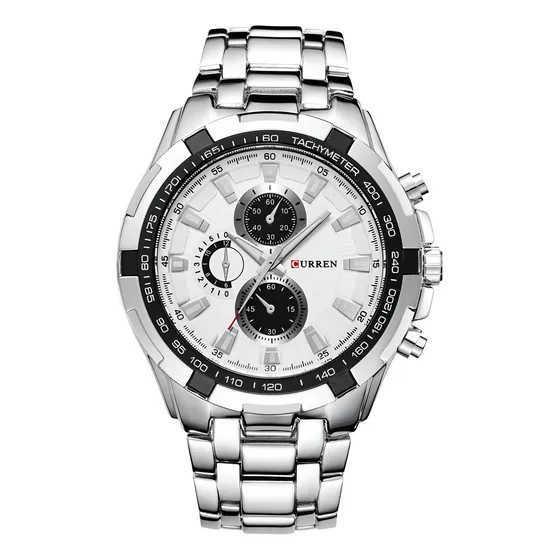 Reloj Hombre Curren 8023 Colores Surtidos/relojesymas Color de la correa 6 BLANCO BLANCO