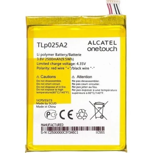 Bateria Alcatel Ot5054 5054s Firce Xl Tlp025a2 2500mah E/g